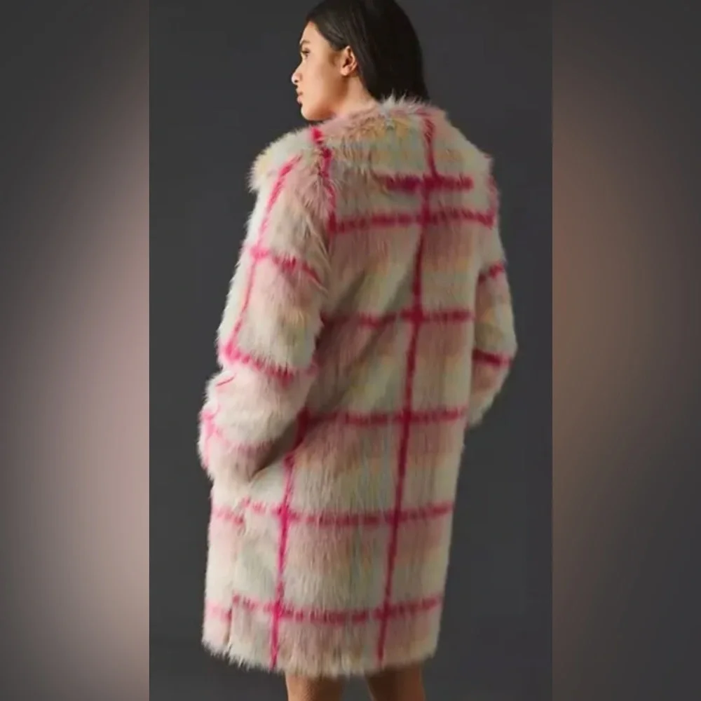 NVLT Faux Fur Long Coat Anthropologie